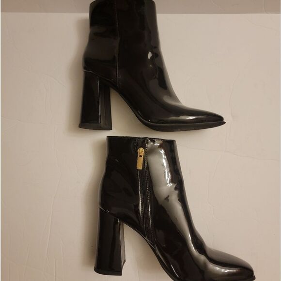 🆕️👢JLO Jennifer Lopez Josey Boots size 10 - Black Patent - Picture 5 of 9
